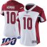 Nike Arizona Cardinals #10 DeAndre Hopkins White Womens Stitched NFL 100th Season Vapor Untouchable Limited Jersey