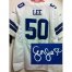 Nike Dallas Cowboys #50 Sean Lee White Mens Stitched NFL Elite Autographed Jersey