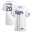 Tampa Bay Rays #20 Tyler Glasnow Mens Nike White Home 2020 World Series Bound Authentic Player MLB Jersey