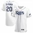 Tampa Bay Rays #20 Tyler Glasnow Mens Nike White Home 2020 World Series Bound Authentic Player MLB Jersey