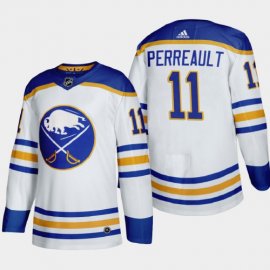 Buffalo Sabres #11 Gilbert Perreault Mens Adidas 2020-21 Away Authentic Player Stitched NHL Jersey White