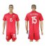 Norway #15 Skjelbred Home Soccer Country Jersey