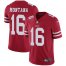 Nike San Francisco 49ers #16 Joe Montana Red Team Color Youth Stitched NFL Vapor Untouchable Limited Jersey