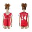 Womens Arsenal #34 Coquelin Home Soccer Club Jersey
