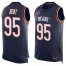 Nike Chicago Bears #95 Richard Dent Navy Blue Team Color Mens Stitched NFL Limited Tank Top Jersey