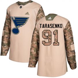 Adidas St. Louis Blues #91 Vladimir Tarasenko Camo Authentic 2017 Veterans Day Stitched NHL Jersey