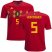 Belgium #5 Vertonghen Home Kid Soccer Country Jersey