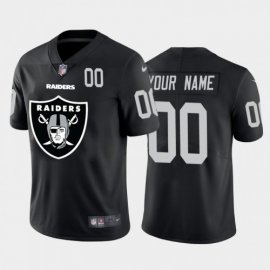 Las Vegas Raiders Custom Black Mens Nike Big Team Logo Player Vapor Limited NFL Jersey