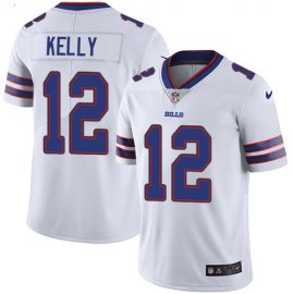 Nike Buffalo Bills #12 Jim Kelly White Mens Stitched NFL Vapor Untouchable Limited Jersey