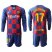 Barcelona #17 Griezmann Home Long Sleeves Soccer Club Jersey
