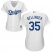 Los Angeles Dodgers #35 Cody Bellinger White Home Womens Stitched MLB Jersey