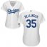 Los Angeles Dodgers #35 Cody Bellinger White Home Womens Stitched MLB Jersey