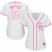 Colorado Rockies #35 Chad Bettis White/Pink Fashion Womens Stitched MLB Jersey