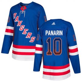 Adidas New York Rangers #10 Artemi Panarin Royal Blue Home Authentic Drift Fashion Stitched NHL Jersey