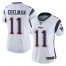Nike New England Patriots #11 Julian Edelman White Womens Stitched NFL Vapor Untouchable Limited Jersey