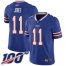 Nike Buffalo Bills #11 Zay Jones Royal Blue Team Color Mens Stitched NFL 100th Season Vapor Limited Jersey