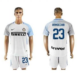 Inter Milan #23 Ranocchia White Away Soccer Club Jersey