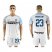 Inter Milan #23 Ranocchia White Away Soccer Club Jersey