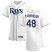 Tampa Bay Rays #48 Ryan Yarbrough Mens Nike White Home 2020 Authentic Player MLB Jersey