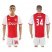 Ajax #34 Nouri Home Soccer Club Jersey