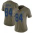 Nike Indianapolis Colts #84 Jack Doyle Olive Womens Stitched NFL Limited 2017 Salute to Service Jersey