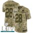 Nike San Francisco 49ers #28 Jerick McKinnon Camo Super Bowl LIV 2020 Mens Stitched NFL Limited 2018 Salute To Service Jersey