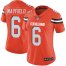 Nike Cleveland Browns #6 Baker Mayfield Orange Alternate Womens Stitched NFL Vapor Untouchable Limited Jersey