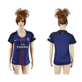 Womens Paris Saint-Germain Blank Home Soccer Club Jersey