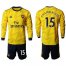 Arsenal #15 Chamberlain Away Long Sleeves Soccer Club Jersey