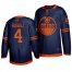 Edmonton Oilers #4 Kris Russell Blue 2019-20 Third Alternate Jersey