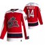 Columbus Blue Jackets #14 Gustav Nyquist Red Mens Adidas 2020-21 Reverse Retro Alternate NHL Jersey