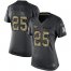 Nike Kansas City Chiefs #25 Clyde Edwards-Helaire Black Womens Stitched NFL Limited 2016 Salute to Service Jersey