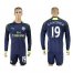 Arsenal #19 S.Cazorla Sec Away Long Sleeves Soccer Club Jersey