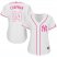 New York Yankees #54 Aroldis Chapman White/Pink Fashion Womens Stitched MLB Jersey