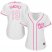 Washington Nationals #19 Anibal Sanchez White/Pink Fashion Womens Stitched MLB Jersey