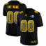 Los Angeles Rams Custom Mens Black Nike Golden Sequin Vapor Limited NFL Jersey