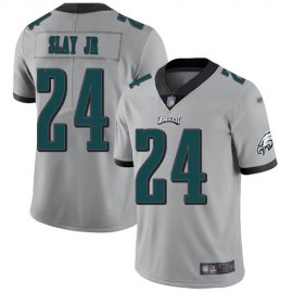 Nike Philadelphia Eagles #24 Darius Slay Jr Silver Youth Stitched NFL Limited Inverted Legend Jersey