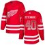 Adidas Detroit Red Wings #40 Henrik Zetterberg Red Home Authentic Drift Fashion Stitched NHL Jersey