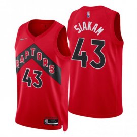 Nike Toronto Raptors #43 Pascal Siakam Red Mens 2021-22 NBA 75th Anniversary Diamond Swingman Jersey – Icon Edition Mens