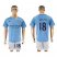 Manchester City #18 Delph Home Soccer Club Jersey