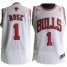 Revolution 30 Chicago Bulls 1 Derrick Rose White Swingman Jersey Cheap