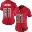 Nike Tampa Bay Buccaneers #81 Antonio Brown Red Womens Stitched NFL Limited Rush Jersey