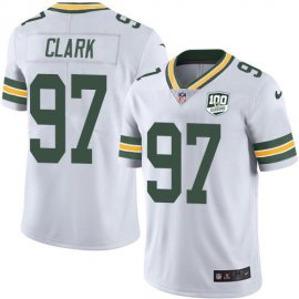 Nike Green Bay Packers #97 Kenny Clark White Youth 100th Season Stitched NFL Vapor Untouchable Limited Jersey