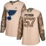 Adidas St. Louis Blues #57 David Perron Camo Authentic 2017 Veterans Day Stitched NHL Jersey