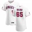 Los Angeles Angels #65 Jose Quijada Mens Nike White Home 2020 Authentic Player MLB Jersey