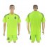 Argentina Blank Shiny Green Goalkeeper Soccer Country Jersey