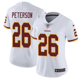 Nike Washington Football Team #26 Adrian Peterson White Womens Stitched NFL Vapor Untouchable Limited Jersey
