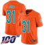 Nike Miami Dolphins #31 Byron Jones Orange Mens Stitched NFL Limited Inverted Legend 100th Season Jersey