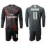 AC Milan #11 Brahimovic Third Long Sleeves Soccer Club Jersey