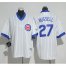 Chicago Cubs #27 Addison Russell White(Blue Strip) Cooperstown Stitched Youth MLB Jersey